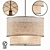 RH 2 Tier Round Linen Shade 3D model small image 1