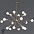 Sparkling Gold Sputnik Chandelier 3D model small image 1