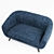 Velvet Sofa Signal Elite 2 3D model small image 3