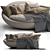 Lacoon Island Sofa: Luxurious Comfort 3D model small image 1