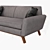 Cozy Comfort: Joybird Hyland Sofa 3D model small image 2