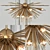 Copper Thorn Pendant Lights: Luxury Elegance 3D model small image 1