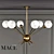 Modern Industrial Mace Chandelier 3D model small image 1