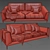 BoConcept Modern Sofa Set 3D model small image 3