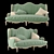 Elegant Classic Sofa: Timeless Design 3D model small image 1