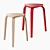 IKEA Curre Stool - Stylish and Compact! 3D model small image 1