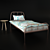 Elegant Alana Bed: Unwrapped Geometry 3D model small image 2