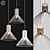 Minimalist Wood Pendant Light 3D model small image 1