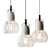 Contemporary Glass Pendant Lamp 3D model small image 4