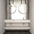 Modern Bathroom Vanity Set 3D model small image 1