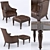 Classic Comfort: Thomasville Hemingway Anson Chair 3D model small image 1