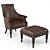 Classic Comfort: Thomasville Hemingway Anson Chair 3D model small image 4