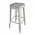 Industrial Black Barrel Table & Tolix Barstools 3D model small image 2