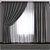 Mid Poly Corona Curtains 3D model small image 1