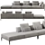 Sleek and Stylish Michel Effe Sofa 3D model small image 1