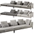 Sleek and Stylish Michel Effe Sofa 3D model small image 2