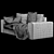 Alberta Salotti I Togo: Elegant and Stylish Sofa 3D model small image 3