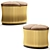 Elegant Pregno Veyron Pouf 3D model small image 1