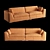 Cozy Bliss Sofa: Perfect for Relaxation 3D model small image 1