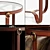 Elegant Leather Eichholtz Side Table 3D model small image 2