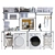 Stylish Laundry Room Decor 3D model small image 1