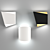 Modern Asymmetric LED Sconce 20W 3D model small image 1