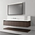 Sleek Wood Vanity with Drawers - Cerasa NEROLAB SET 3 3D model small image 1