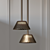 Sleek Mesh Ceiling Lamp 3D model small image 1