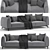 GERMAIN Contemporary Sofa by Ditre Italia 3D model small image 1