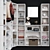 Modern Closet Tower Set: Sutton Storage Cabinet 3D model small image 2