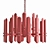 Bonnington Chandelier: Modern Brass and Glass Restoration Hardware 3D model small image 3