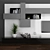 Sleek TV Stand Set 074 3D model small image 2