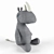 Snuggly Rhino Pal 3D model small image 1