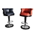 Elegant Floral Bar Stool 3D model small image 1