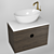 Orange Sole 75 Sink Cabinet: Elegant and Functional 3D model small image 1