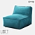 Vintage LoftDesign Armchair - 2475 Model 3D model small image 1