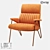 LoftDesigne Armchair: Modern Comfort in Elegant Fabric 3D model small image 1