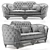 Luxurious Boboli Double Sofa: Italian Craftsmanship at Its Finest 3D model small image 3