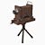 Vintage Wood Brass Camera 3D model small image 1