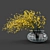 Elegant Acacia Vase 3D model small image 1