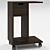 Modern Compact Side Table: H 60cm, W 41.5cm, D 30cm 3D model small image 1