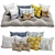 5-Piece Decorative Pillow Set 3D model small image 1