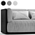 Sleek Fabric Sho Sofa 3D model small image 2