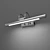 Flint Neo LED Wall Light: Modern Chrome Design 3D model small image 1