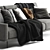 BoConcept Carlton Sofa: Scandinavian Elegance 3D model small image 3