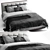 Elegant Bedford Minotti Bed 3D model small image 2