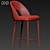 Retro Chic Barstool: Mid Century Design 3D model small image 3