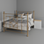 Elegant Provence-style Bed 3D model small image 1