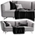 Italian Comfort: Ditre Lennox Sofa 3D model small image 1