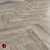 Bergen Light Gray Wood-Textured Floor Tile 3D model small image 2